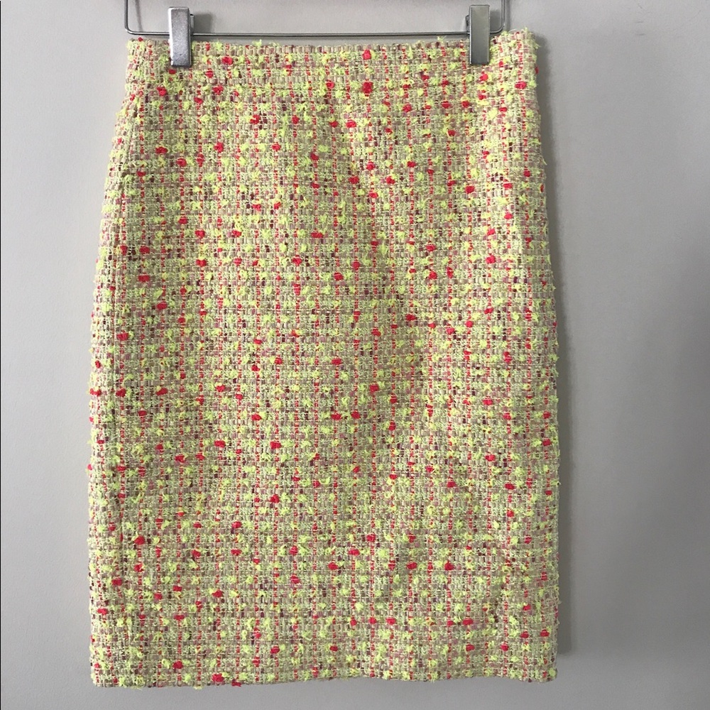 Yellow J. Crew No. 2 Pencil Skirt